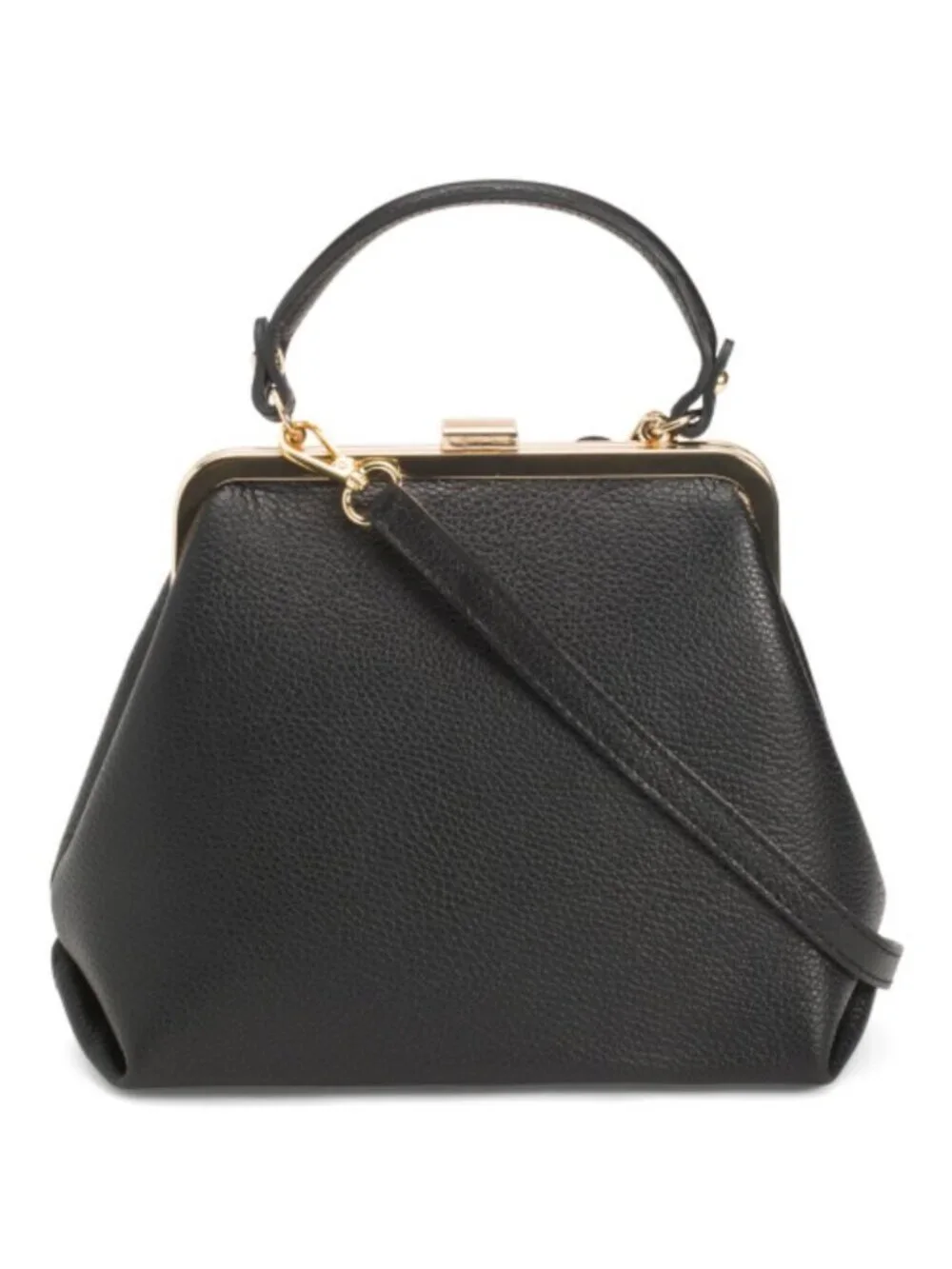 PERSAMAN NEW YORK Made In Italy Leather Clasp Satchel